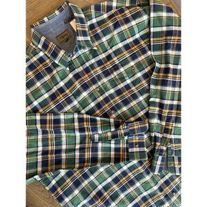 Roper Men’s 2XLT plaid Long Sleeve Pearl Snap Western Shirt